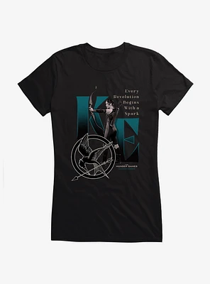 Hunger Games Katniss Everdeen Spark Revolution Girls T-Shirt