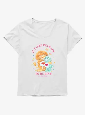 Care Bear Cousins Brave Heart Lion & Gentle Lamb Be Kind Womens T-Shirt Plus