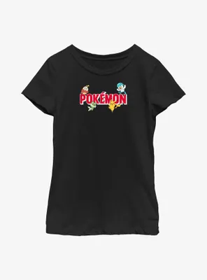 Pokemon Logo Youth Girls T-Shirt