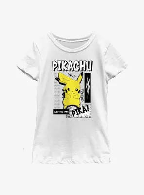 Pokemon Pikachu Poster Youth Girls T-Shirt
