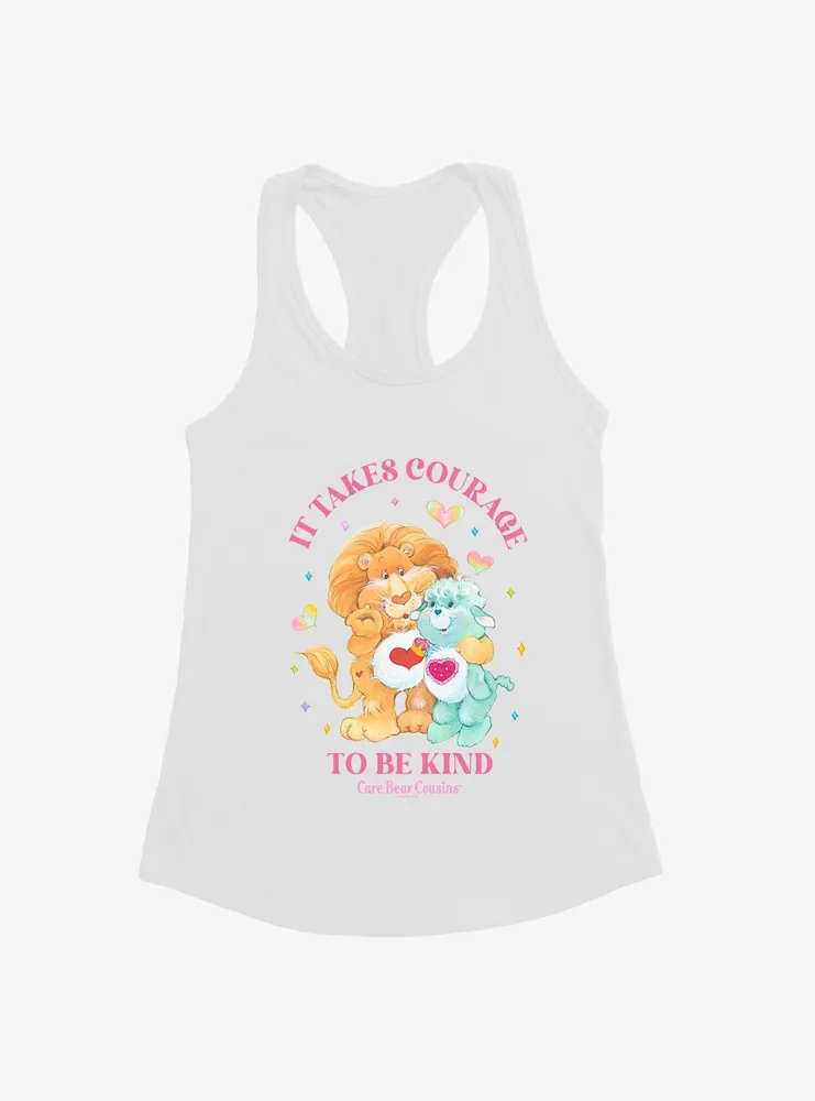 Care Bear Cousins Brave Heart Lion & Gentle Lamb Be Kind Womens Tank Top