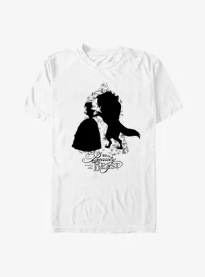 Disney Beauty And The Beast Rose Silhouette T-Shirt
