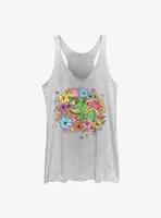 Disney Tangled Floral Pascal Womens Tank Top