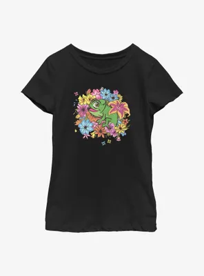 Disney Tangled Floral Pascal Youth Girls T-Shirt