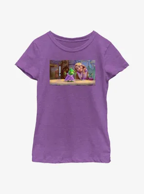 Disney Tangled Pascal Dressed Mood Youth Girls T-Shirt