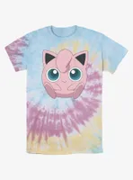 Pokemon Jigglypuff Face Tie-Dye T-Shirt