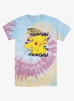Pokemon Pikachu Laughing Tie-Dye T-Shirt
