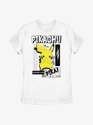 Pokemon Pikachu Poster Womens T-Shirt