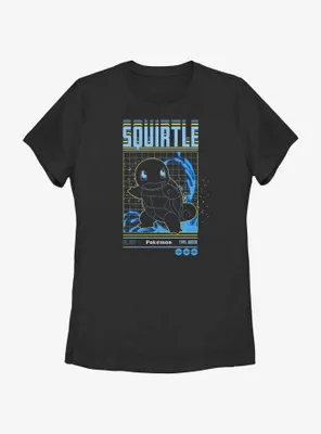 Pokemon Squirtle Grid Womens T-Shirt