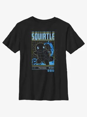 Pokemon Squirtle Grid Youth T-Shirt