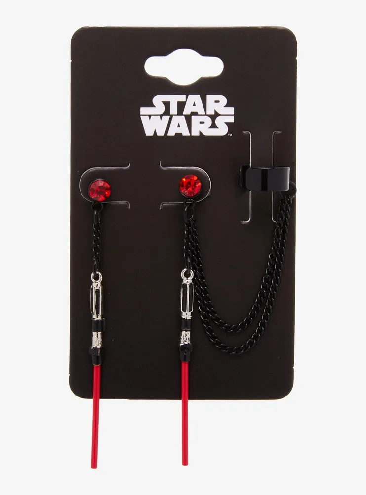 Star Wars Darth Vader Lightsaber Cuff Earrings