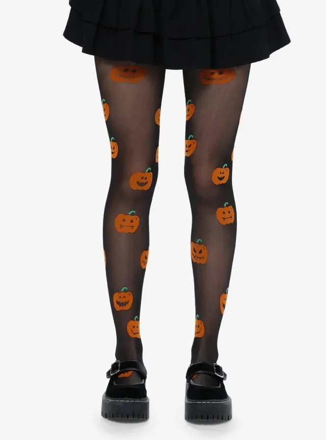 Hot Topic Flocked Butterfly Tights