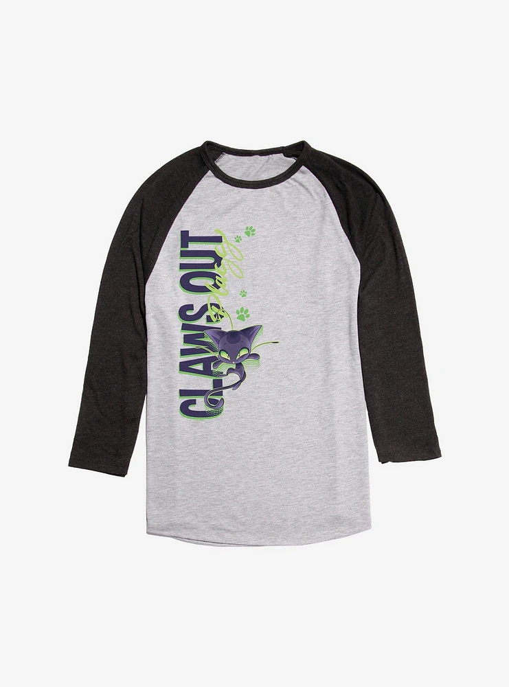 Miraculous: Tales Of Ladybug & Cat Noir Claws Out Plagg Raglan T-Shirt