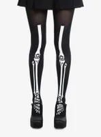 Skeleton Glow-In-The-Dark Tights