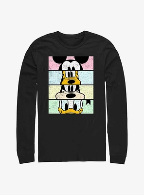 Disney Mickey Mouse Crew Faces Long-Sleeve T-Shirt