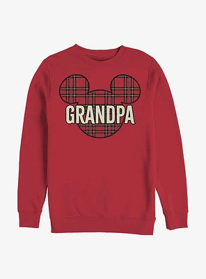Disney Mickey Mouse Grandpa Holiday Patch Sweatshirt