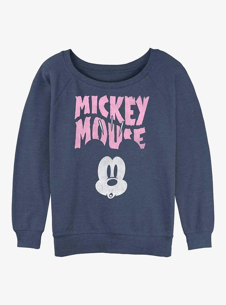 Disney Mickey Mouse Scared Face Girls Sweatshirt