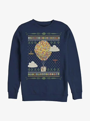 Disney Up Ugly Christmas Sweater Pattern Sweatshirt