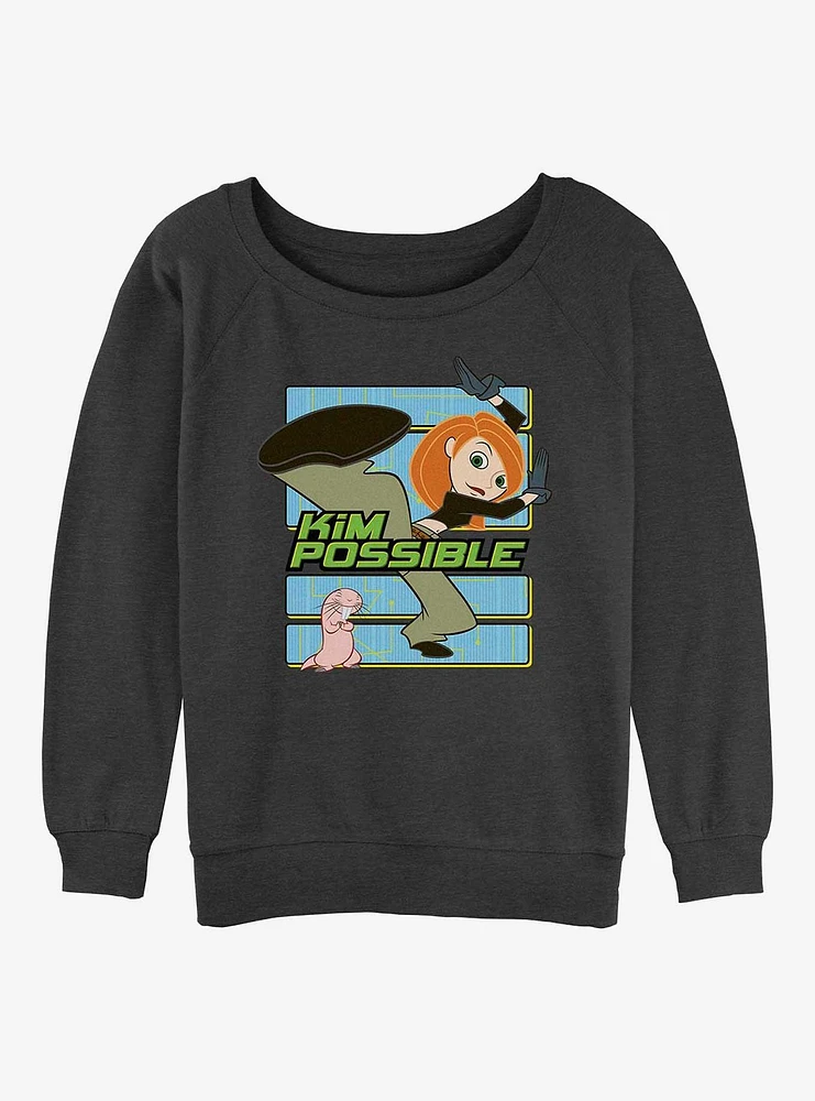 Disney Kim Possible Kung Fu Kick Girls Sweatshirt