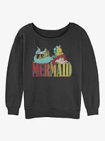 Disney The Little Mermaid Vintage Gradient Girls Sweatshirt