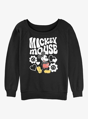 Disney Mickey Mouse Groovy And Flowers Girls Sweatshirt