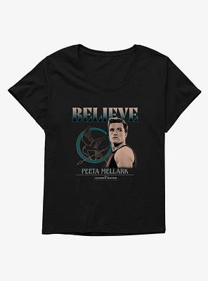 Hunger Games Peeta Mallark Believe Girls T-Shirt Plus
