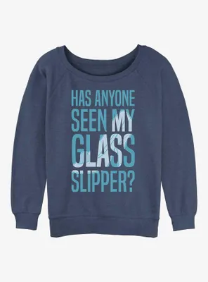 Disney Cinderella Missing Slipper Womens Slouchy Sweatshirt