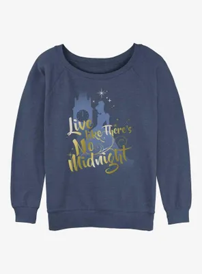 Disney Cinderella No Midnight Womens Slouchy Sweatshirt
