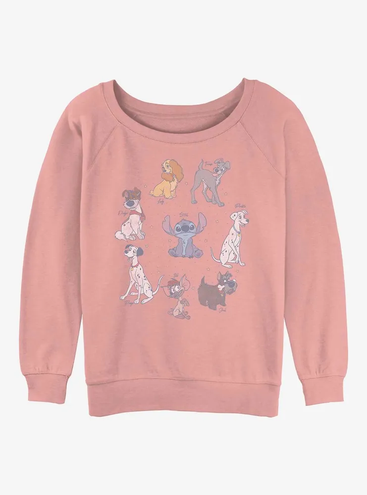 Disney Channel Dogs Womens Slouchy Sweatshirt