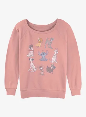 Disney Channel Dogs Womens Slouchy Sweatshirt