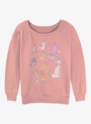 Disney Channel Kitties Womens Slouchy Sweatshirt