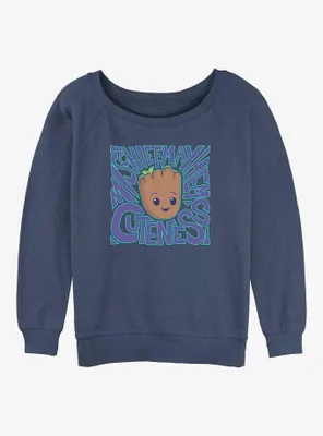 Marvel Guardians of the Galaxy Groot Mayhem Womens Slouchy Sweatshirt