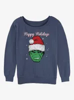 Marvel Hulk Holiday Womens Slouchy Sweatshirt