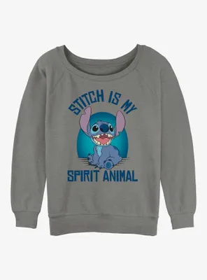 Disney Lilo & Stitch Spirit Animal Womens Slouchy Sweatshirt