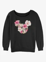 Disney Mickey Mouse Tropical Womens Slouchy Sweatshirt