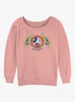 Disney Mickey Mouse Twin Tigers Womens Slouchy Sweatshirt