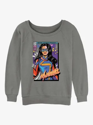 Marvel Ms. Cover Womens Slouchy Sweatshirt