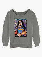 Marvel Ms. Cover Womens Slouchy Sweatshirt