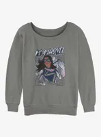 Marvel Ms. Doodle Kamala Womens Slouchy Sweatshirt