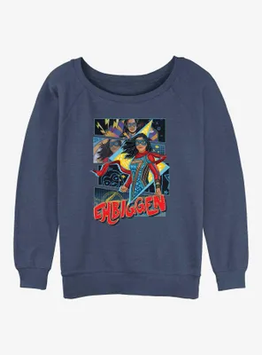 Marvel Ms. Embiggen Womens Slouchy Sweatshirt