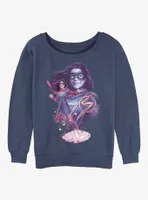 Marvel Ms. Power Pose Womens Slouchy Sweatshirt