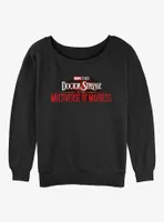 Marvel Doctor Strange the Multiverse of Madness Logo Womens Slouchy Sweatshirt