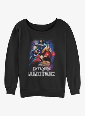 Marvel Doctor Strange the Multiverse of Madness Poster Group Womens Slouchy Sweatshirt