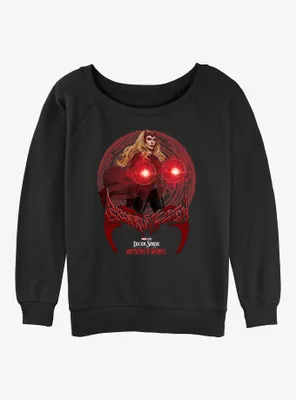 Marvel Doctor Strange the Multiverse of Madness Scarlet Spell Womens Slouchy Sweatshirt