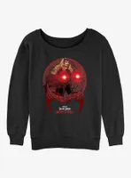 Marvel Doctor Strange the Multiverse of Madness Scarlet Spell Womens Slouchy Sweatshirt