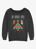 Nintendo Koopa Tree Womens Slouchy Sweatshirt