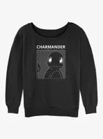 Pokemon Charmander Box Womens Slouchy Sweatshirt