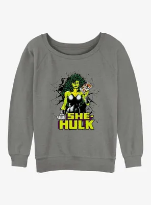 Marvel She-Hulk Savage Reader Womens Slouchy Sweatshirt