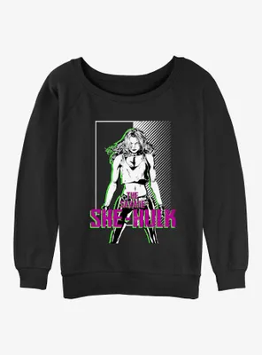 Marvel She-Hulk She Bad Womens Slouchy Sweatshirt