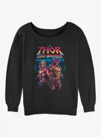 Marvel Thor: Love and Thunder Mightiest Thor Womens Slouchy Sweatshirt